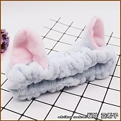 『坂井.亞希子』日本少女系可愛小兔耳朵造型洗臉髮帶  -藍色