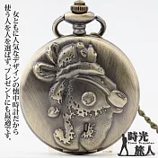 『時光旅人』童話風格迷路的小熊造型復古懷錶隨貨附贈長鍊  -單一款式