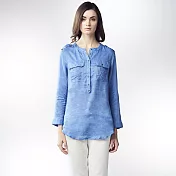 【ST.MALO】知性質感亞麻襯衫-1670WS- 2XL 牛仔藍