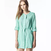 【ST.MALO】天然亞麻三穿開襟式洋裝襯衫-1521WS- XL 薄荷綠