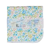 【日本KOJI】繽紛花朵系列紗布純棉方巾 · 迷你藍花