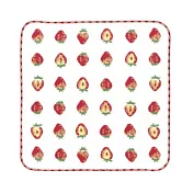 【日本KOJI】可愛圖案紗布純棉方巾 · 草莓