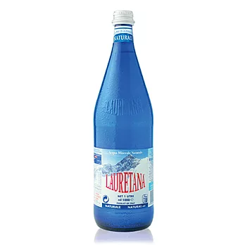 義大利【Lauretana】蘿莉塔娜天然冰河水-玻璃瓶(1L)