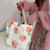 【Sayaka紗彌佳】日系文藝小清新系列釘扣式手提袋  -甜蜜水果款