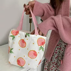 【Sayaka紗彌佳】日系文藝小清新系列釘扣式手提袋 ─甜蜜水果款