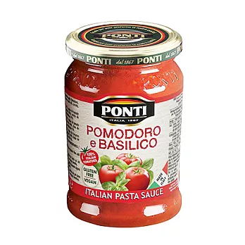 義大利【Ponti】巴西里番茄紅醬(280g)