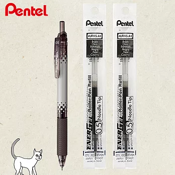 (1筆2芯)PENTEL ENERGEL-S極速鋼珠筆0.5 東奇尼貓