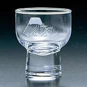 【TOYO SASAKI】日本樽式高腳切子玻璃杯70ml · 松與富士山