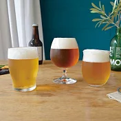 【TOYO SASAKI】日本精釀啤酒 強化玻璃杯3入套裝(基本+高腳+弧型)