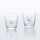 【TOYO SASAKI】日本緣起招福薄口玻璃酒杯2入木箱禮盒組 · 鶴與龜