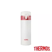 【THERMOS 膳魔師】超輕量彈蓋不鏽鋼保溫瓶0.3L- 珊瑚紅(JNI-301-PSRD)