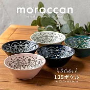 【Minoru陶器】摩洛哥風精美陶瓷餐碗380ml ‧ 藍
