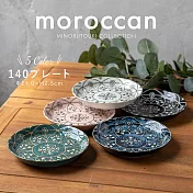 【Minoru陶器】摩洛哥風精美陶瓷淺盤14cm ‧ 綠