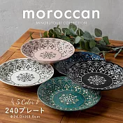 【Minoru陶器】摩洛哥風精美陶瓷深盤24cm ‧ 深藍
