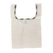 【日本丸和Maruwa】摺疊收納隨身環保購物袋 ‧ 素色彩邊(白)