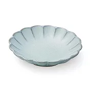 【日本Aito】瀨戶燒｜經典花形陶瓷小皿9cm ‧ 珍珠藍