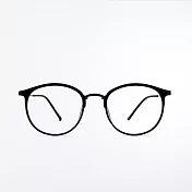 【ASLLY】TR90輕巧設計黑圓框濾藍光眼鏡