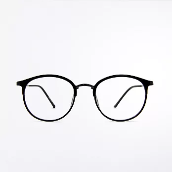 【ASLLY】TR90輕巧設計黑圓框濾藍光眼鏡