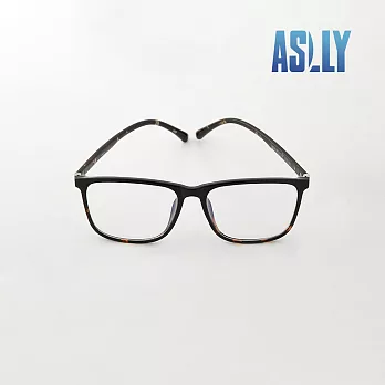 【ASLLY】琥珀大方框濾藍光眼鏡