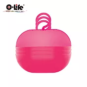 【O-Life】掛勾式小物收納 (衛浴收納 廚房收納 實用收納3件組) 粉紅色