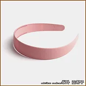 『坂井.亞希子』法式簡約純色寬版造型髮箍  -粉色