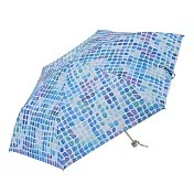 【日本nifty colors】抗UV晴雨輕量耐強風遮光防熱折傘(附傘套) ‧ 清涼泳池
