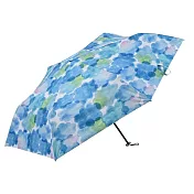 【日本nifty colors】抗UV晴雨輕量遮光防熱折傘(附傘套) ?雲朵藍