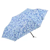 【日本nifty colors】抗UV晴雨輕量遮光防熱折傘(附傘套) ?藍色花瓣