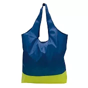 【日本Gendai Hyakka】Passo折疊肩背耐重環保購物便當袋(L) ‧ 藍黃