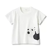 [MUJI無印良品]幼兒有機棉天竺印花T恤 80 大貓熊親子