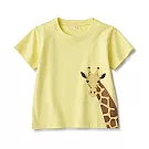[MUJI無印良品]幼兒有機棉天竺印花T恤 80 長頸鹿