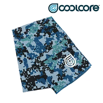 COOLCORE CHILL SPORT 涼感運動巾 數位迷彩藍 BLUE DIGI CAMO (涼感運動毛巾、降溫、運動、運動巾) 數位迷彩藍