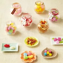 【Kameyama Candle House】日本金平花糖玻璃杯裝造型香氛蠟燭 ‧ 黃色(芒果香)