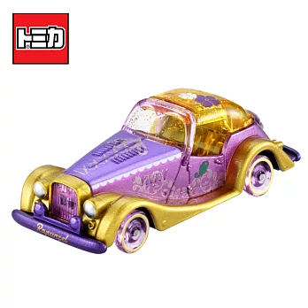 【日本正版授權】TOMICA 長髮公主 老爺車 玩具車 日本7-11限定款 Disney Motors 多美小汽車 161189