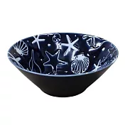 【K-ai】日本海洋貝殼系列陶瓷餐碗1140cc · 深礦藍