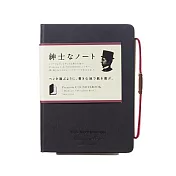 【APICA】Premium C.D Notebook 硬殼紳士筆記本A6 · 方眼/黑