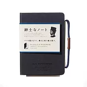 【APICA】Premium C.D Notebook 硬殼紳士筆記本B7 · 橫線/黑