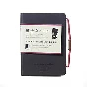 【APICA】Premium C.D Notebook 硬殼紳士筆記本B7 · 方眼/黑
