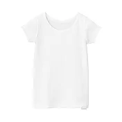 [MUJI無印良品]幼兒有機棉針織短袖T恤 70 柔白