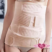 天使霓裳 孕婦產後專用加強版黏貼束腹帶+骨盆帶組(膚M~2L) 2XL 膚