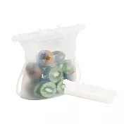 【仁舟淨塑】矽密袋2.0 | 雪酪白 1500ml(食物袋/保鮮袋/舒肥袋/分裝袋)