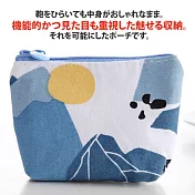 【Sayaka紗彌佳】日系清新花紋可愛風格萬用零錢小物收納包  -太陽款
