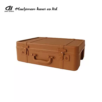 【八幡化成】TRUNKSTORY 復古造型 行李收納箱 MINI 焦糖棕