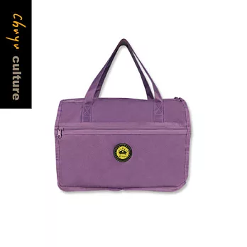 珠友 行李箱提袋(S)/插桿式兩用提袋/肩背包/旅行袋/附背帶-Konigin 03香芋紫