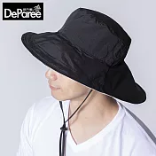 蒂巴蕾 防水快乾防曬帽 UPF50 (男女適用) 黑
