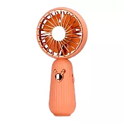 可愛麋鹿鑰匙扣USB迷你手持風扇/ 橘色
