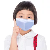 【K’s凱恩絲】韓版超包覆「防曬抗UV」專利100%有氧蠶絲口罩-兒童專用款 天空藍