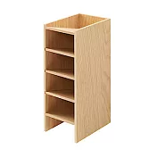 [MUJI無印良品]木製小物斜口收納架5層