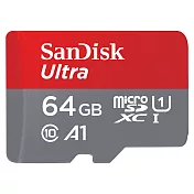 【SanDisk】Ultra microSD UHS-I A1 64GB 記憶卡 (公司貨)(每秒讀120MB)