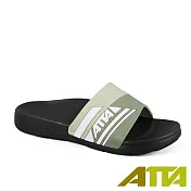 ATTA流線均壓室外拖鞋 JP25 綠黑